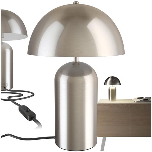 4061173261519 - tectake® Retro-Tischlampe Pilzdesign im 70er Jahre Stil indirektes Licht Kippschalter am Kabel 25 x 37 cm