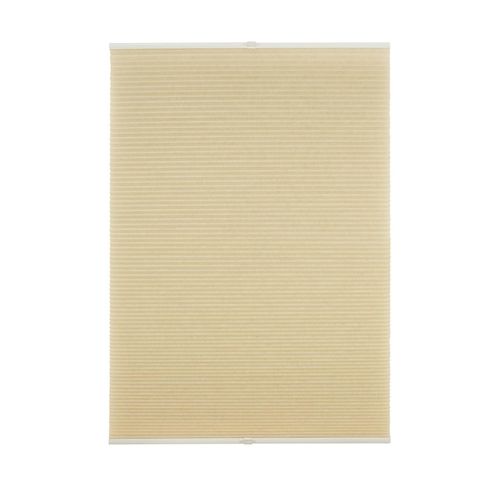 4040255301404 - Ondeco Wabenplissee verspannt Klemmträger ohne Bohren Klemmfix Blickdicht Sonnen-Schallschutz Farbe Cream Größe 75x130 cm