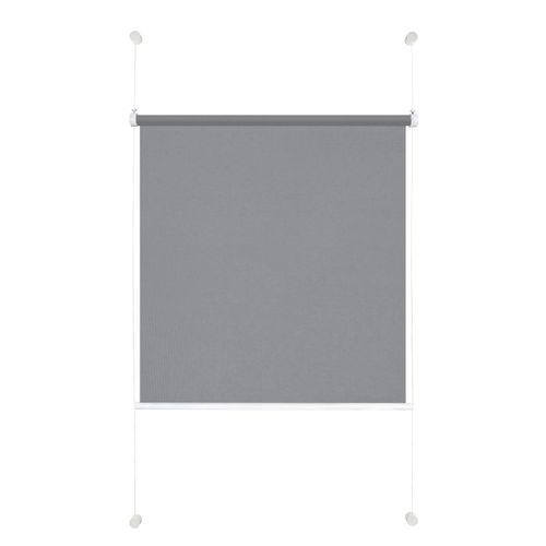 4040255301787 - Tageslicht-Rollo ohne Bohren Klemmrollo für Fenster und Türen Klemmfix Sichtschutz Sonnenschutz Fenster innen alternative Plissee - Grau - 50x130 4040255301787 - Tageslicht-Rollo ohne Bohren Klemmrollo für Fenster und Türen Klemmfix Sichtschutz Sonnenschutz Fenster innen alternative Plissee - Grau - 50x130