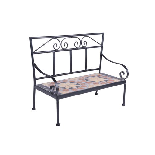 4041908137326 - Blumenregal PULAR Metall hellbraun Bank 395 x 300 cm 4041908137326 Garden Pleasure