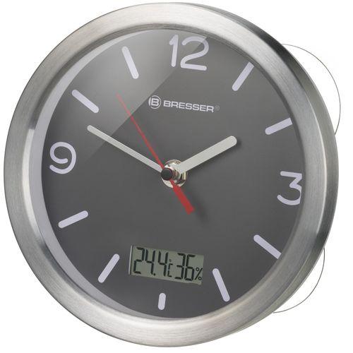 4007922061856 - 8020116 Funk Wanduhr 170 mm x 60 mm Grau Badezimmer- Feuchtraum geeignet spritzwassergeschützt 4007922061856 - 8020116 Funk Wanduhr 170 mm x 60 mm Grau Badezimmer- Feuchtraum geeignet spritzwassergeschützt