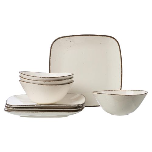 4006344083729 - Tafelservice RITZENHOFF & BREKER Geschirr-Set CASA Geschirr-Sets Gr 8 tlg beige (naturweiß) Tafelservice Vintage Look 8 Teile für 4 Personen 4006344083729 - Tafelservice RITZENHOFF & BREKER Geschirr-Set CASA Geschirr-Sets Gr 8 tlg beige (naturweiß) Tafelservice Vintage Look 8 Teile für 4 Personen