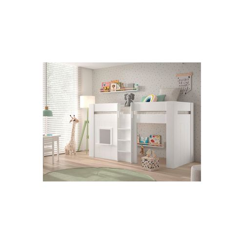 5420070241083 - VIPACK - RENO halbhohes Spielbett 90 x 200 cm Liegefläche Weiß 5420070241083 - VIPACK - RENO halbhohes Spielbett 90 x 200 cm Liegefläche Weiß