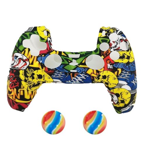 4066914169192 - 2 x Schutzhülle für Playstation 5 DualSense Controller Skin Silikon Schutz Motiv