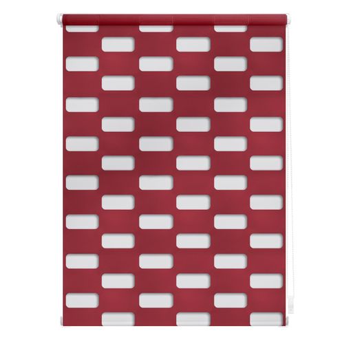 4250434126371 - Doppelrollo ORIGINAL Duo Rollo Klemmfix Arena Rollos Gr 150 cm 45 cm rot (bordeaux) Doppelrollos im Fixmaß