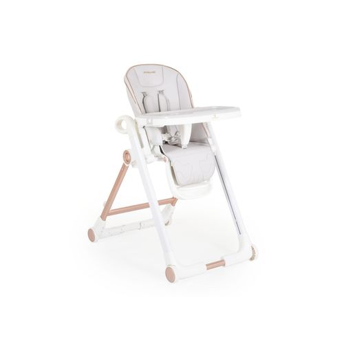 3801005152414 - Kinderhochstuhl Prime klappbar höhenverstellbar Räder Gurt Babyliege weiß