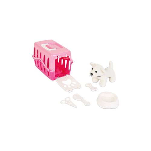 8693461024467 - Pilsan 03358 mein erstes Haustier 6-teilig Plüschhund Tragekäfig Futternapf Kamm pink 8693461024467 - Pilsan 03358 mein erstes Haustier 6-teilig Plüschhund Tragekäfig Futternapf Kamm pink