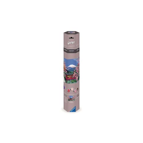 4005556239146 - Malen nach Zahlen RAVENSBURGER CreArt Leinwand Japanische Kirschblüten bunt Malvorlagen KinderB40cm H30cm Made in Europe B40cm H30cm
