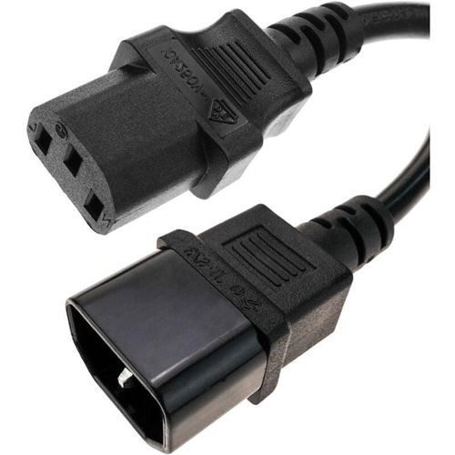 8434185379743 - CableMarkt - IEC-60320 C13 bis C14 50 cm Netzkabel