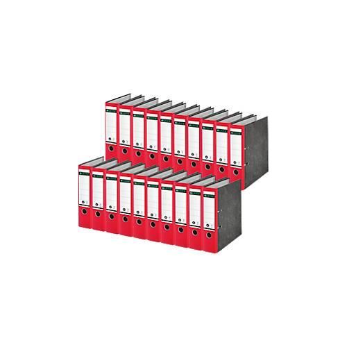 4002432489602 - Ordner LEITZ® 1080 DIN A4 Rückenbreite 80 mm Griffloch geklebtes Rückenschild klimaneutral Hartpappe 20 Stück rot 4002432489602 - Ordner LEITZ® 1080 DIN A4 Rückenbreite 80 mm Griffloch geklebtes Rückenschild klimaneutral Hartpappe 20 Stück rot