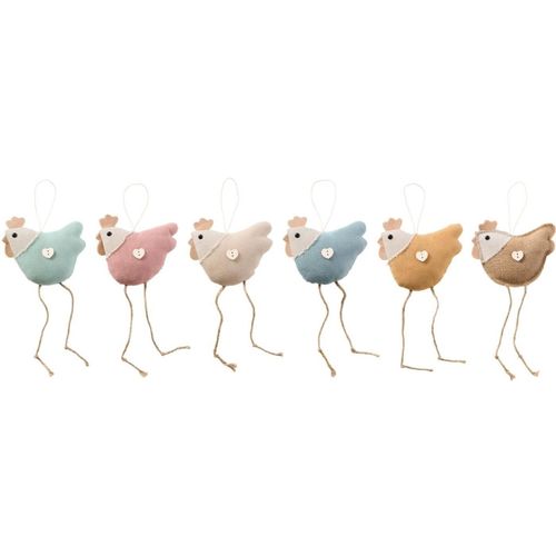 5709898377250 - Osterhuhn Aufhänger 6er-Set 13 x 5 x 25 cm 5709898377250 - Osterhuhn Aufhänger 6er-Set 13 x 5 x 25 cm