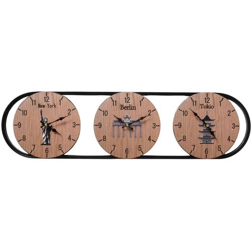 4066076484744 - BOLTZE Wanduhr »Tempus Nature Schwarz«