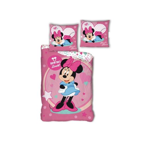 5407007983599 - Minnie Maus Kinder Bettwäsche 140x200 cm 100% Mikrofaser