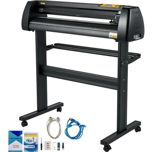 0810087871277 - Vevor - Vinyl-Schneidemaschine 720 mm Papierzufuhr-Schneideplotter-Paket Vinyldrucker mit einstellbarer Kraft und Geschwindigkeit LCD-Display