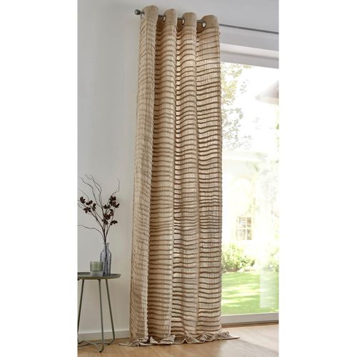 4016478978679 - Vorhang KUTTI Crinkle allover Gr 1 beige (natur) B130cm H145cm Leinenstruktur Baumwolle Polyester Gardinen weicher Musseiin lichtdurchlässig handmade 4016478978679 - Vorhang KUTTI Crinkle allover Gr 1 beige (natur) B130cm H145cm Leinenstruktur Baumwolle Polyester Gardinen weicher Musseiin lichtdurchlässig handmade