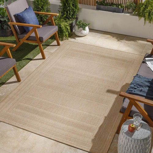 0889292335249 - Surya - Teppich Outdoor Indoor Terrasse Balkon Jute Effekt Braun und Beige 200 x 275 cm