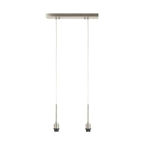 8717807002404 - 3014228 - Lampe Suspendue SitKA 2xE27 max60W - 48x120cm - Nickel satiniert - Light&living