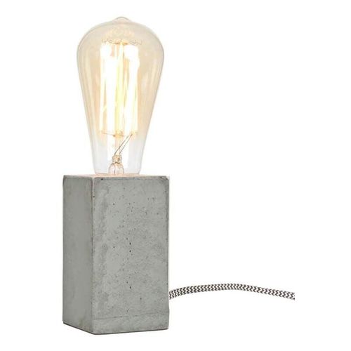 3664369021112 - Bestellnr 011234 - Stehlampe „BETON“ mit grauem Zementguss – 6 x 6 x 11 cm