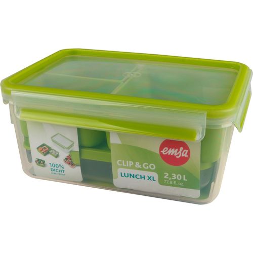 4009049529530 - Clip & GO XL Lunchbox 22 Liter Praktische Lunchdose mit cleveren Einsätzen für verschiedene Speisen Maße (B x L x T) 99 x 225 x 166 cm 4009049529530 - Clip & GO XL Lunchbox 22 Liter Praktische Lunchdose mit cleveren Einsätzen für verschiedene Speisen Maße (B x L x T) 99 x 225 x 166 cm