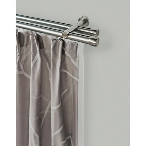 9002777296014 - Gardinenstange GARESA CHAPEAU Gardinenstangen Gr L 270 cm Ø 20 mm 2 läufig silberfarben (edelstahlfarben) Kinder Gardinenstangen für Vorhanggarnitur einfache Wandmontage verlängerbar edelstahl optik 9002777296014 - Gardinenstange GARESA CHAPEAU Gardinenstangen Gr L 270 cm Ø 20 mm 2 läufig silberfarben (edelstahlfarben) Kinder Gardinenstangen für Vorhanggarnitur einfache Wandmontage verlängerbar edelstahl optik