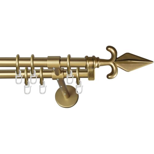 9002777283144 - Gardinenstange GARESA RUSTIKA Gardinenstangen Gr L 160 cm Ø 16 mm 2 läufig goldfarben (mattgoldfarben) Kinder Gardinenstangen für rustikale Vorhanggarnitur verlängerbar m Ringe Endknopf Pfeil 9002777283144 - Gardinenstange GARESA RUSTIKA Gardinenstangen Gr L 160 cm Ø 16 mm 2 läufig goldfarben (mattgoldfarben) Kinder Gardinenstangen für rustikale Vorhanggarnitur verlängerbar m Ringe Endknopf Pfeil