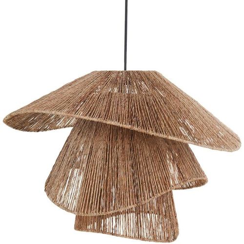 4255664869371 - Beliani - Hängelampe Naturfarben aus Jute Boho Stil Modern Hängeleuchte für Esstisch Esszimmer Wohnzimmer Schlafzimmer