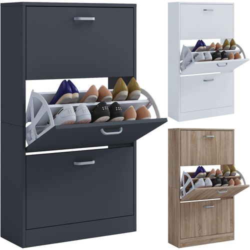 4051814441257 - Schuhschrank Holz Schuhschrank Maße H 105 x B 59 x T 22 cm 3 Klappen - Sipos L Gr 59 honig eiche B59cm H105cm T22cm Obermaterial 100% Holz Wood Schränke 4051814441257 - Schuhschrank Holz Schuhschrank Maße H 105 x B 59 x T 22 cm 3 Klappen - Sipos L Gr 59 honig eiche B59cm H105cm T22cm Obermaterial 100% Holz Wood Schränke