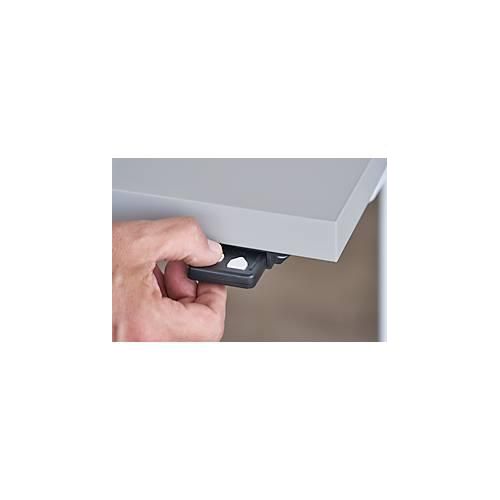 4251898808315 - Select Schreibtisch elektrisch höhenverstellbar Rechteck C-Fuß B 1600 x T 800 x H 725-1185 mm Ahorn weiß 4251898808315 - Select Schreibtisch elektrisch höhenverstellbar Rechteck C-Fuß B 1600 x T 800 x H 725-1185 mm Ahorn weiß