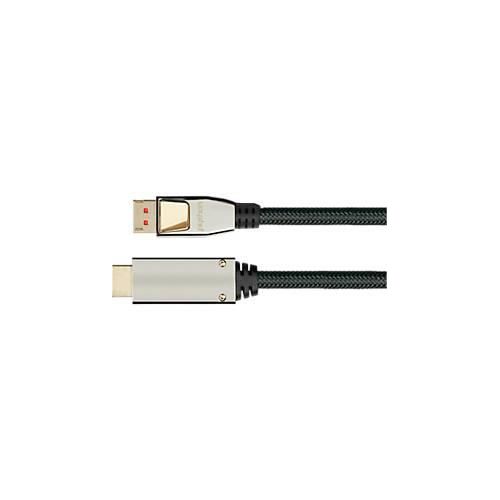 4014619715527 - DisplayPort 14 Kabel Good Connections Python® Serie bis 4K Vollmetallstecker & Nylongeflecht Länge 3 m schwarz 4014619715527 - DisplayPort 14 Kabel Good Connections Python® Serie bis 4K Vollmetallstecker & Nylongeflecht Länge 3 m schwarz