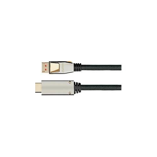 4014619715510 - DisplayPort 14 Kabel Good Connections Python® Serie bis 4K Vollmetallstecker & Nylongeflecht Länge 2 m schwarz 4014619715510 - DisplayPort 14 Kabel Good Connections Python® Serie bis 4K Vollmetallstecker & Nylongeflecht Länge 2 m schwarz