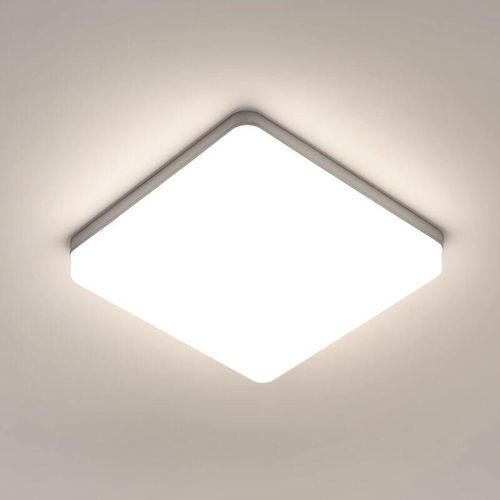 0699904223501 - Goeco - LED-Deckenleuchte Moderner Quadratischer 36W 4050LM Natürliches Licht 4000K für Wohnzimmer Schlafzimmer Balkon Küche Badezimmer (23x23x4cm)