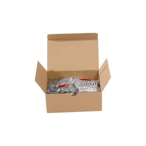 4055453000837 - Versandkarton mit Automatikboden wiederverschließbar bis 20 kg L 175 x B 105 x H 75 mm Wellpappe braun 4055453000837 - Versandkarton mit Automatikboden wiederverschließbar bis 20 kg L 175 x B 105 x H 75 mm Wellpappe braun
