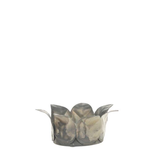 5712750358540 - Chic Antique Kerzenständer für Stumpenkerze mit Blättern 5x75x6 cm