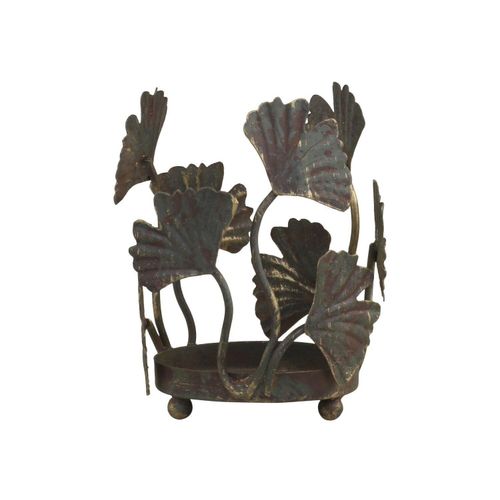 5712750273225 - Chic Antique Kerzenständer mit Blatt Dekor H115 Ø75 cm antik messing 5712750273225 - Chic Antique Kerzenständer mit Blatt Dekor H115 Ø75 cm antik messing