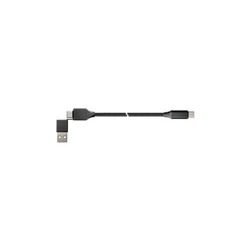 4014619880959 - USB 20 Lade -Datenkabel Good Connections PYTHON® Serie 2-in-1 USB-A + USB-C an USB-C Leistung 60 W bis 480 Mbit s Textilmantel Länge 1 m schwarz