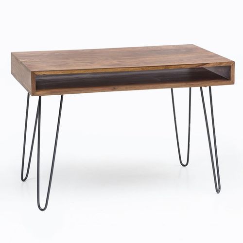 4251745765488 - Massivholz Sheesham Schreibtisch Retro - Industrial Look Große Tischplatte Haarnadelbeine KADIMA DESIGN 4251745765488 - Massivholz Sheesham Schreibtisch Retro - Industrial Look Große Tischplatte Haarnadelbeine KADIMA DESIGN
