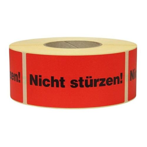 4056705700345 - Transpak - Etiketten Maße 100x100mm Papier rot gelb Aufdruck Organic Peroxide