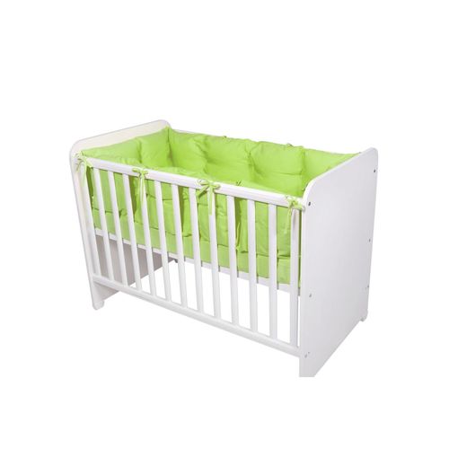 3800151976141 - Babybett-Nestchen 4-teilig rundum Babybett 120 x 60 cm 100% Baumwolle grün 3800151976141 - Babybett-Nestchen 4-teilig rundum Babybett 120 x 60 cm 100% Baumwolle grün