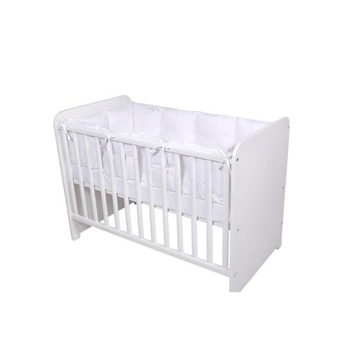 3800151976080 - Babybett-Nestchen 4-teilig rundum Babybett 120 x 60 cm 100% Baumwolle weiß 3800151976080 - Babybett-Nestchen 4-teilig rundum Babybett 120 x 60 cm 100% Baumwolle weiß