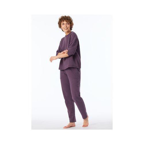 4007066867512 - SCHIESSER Hose lang Jersey-Quiltstoff und Sweatware malve - Mix+Relax 40 female