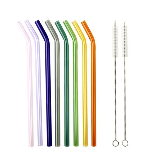 4260405987009 - Wiederverwendbares Glastrinkhalm-Set SMOOTHIE PARTY