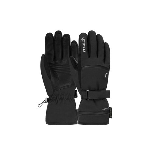 4060485345764 - Skihandschuhe REUSCH Alessia GORE-TEX Damen Gr 65 silber (schwarz silberfarben) 90% Polyester 10% Ziegenleder mehrfarbig Feminin Handschuhe in wasserdichter Qualität