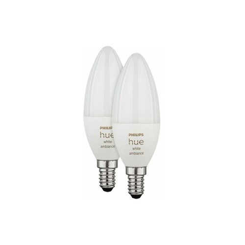 8719514356733 - Hue LED-Leuchtmittel (Erweiterung) 871951435673300 EEK G (A - G) Hue White Amb Doppelpack E14 2x470lm E14 104 W Warmweiß bis Kaltweiß EEK