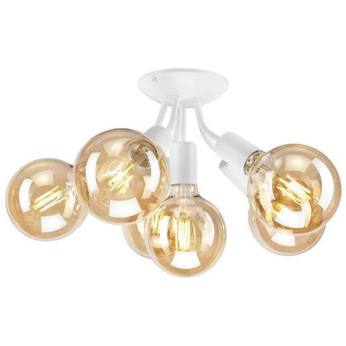 5907687439411 - Lamkur Lighting - Lamkur Viggo Halbbündige Deckenleuchte mit mehreren Armen Weiß 6x E27