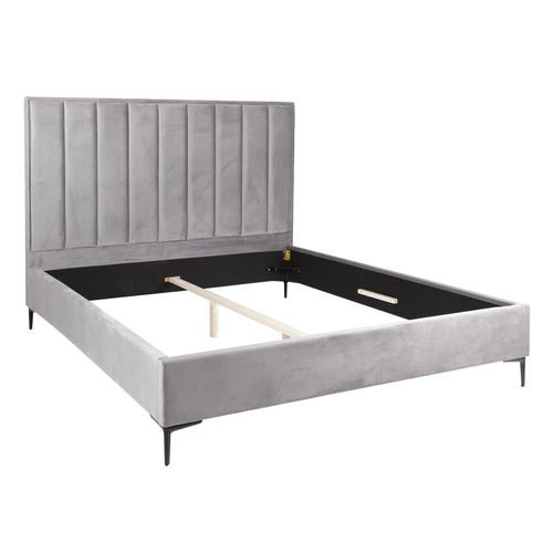 4250243596112 - riess-ambiente Bett COSMOPOLITE - 160x200cm silbergrau Samt elegant 4250243596112 - riess-ambiente Bett COSMOPOLITE - 160x200cm silbergrau Samt elegant