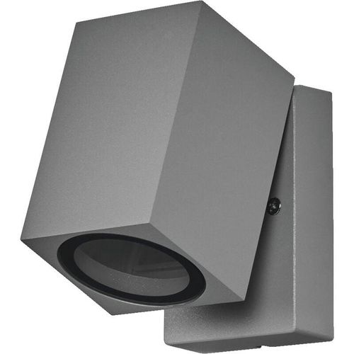 4058075763586 - Endura Classic Cube adj wall Außen-Wandleuchte silber GU10-Sockel (max 35W) kann mit einfacher oder smarter Lampe bestückt werden ausrichtbarer