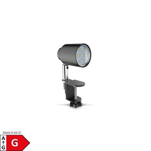 4057722005963 - Bklicht - led Klemmleuchte Leselampe Clip Bettlicht schwenkbar schwarz GU10 Mini-Lampe - 10 4057722005963 - Bklicht - led Klemmleuchte Leselampe Clip Bettlicht schwenkbar schwarz GU10 Mini-Lampe - 10