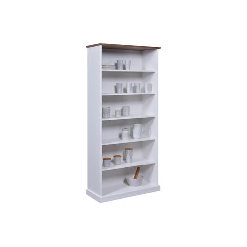 4010340940559 - Bücherregal FSC Westerland mit 6 Fächer in weiss 4010340940559 - Bücherregal FSC Westerland mit 6 Fächer in weiss