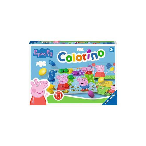 4005556208920 - Kinderspiele - 20892 - Peppa Pig Colorino Kinderspiel zum Farbenlernen Mosaik Steckspiel ab 2 Jahre