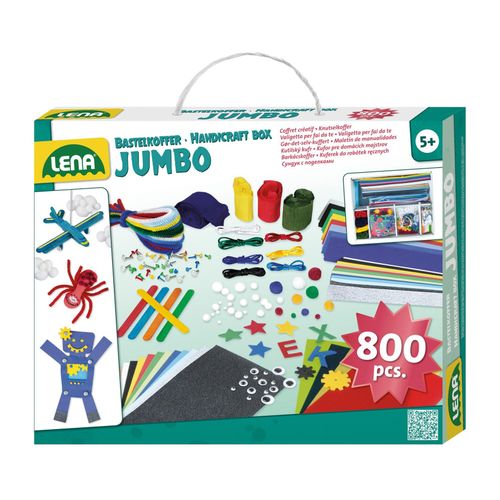 4006942879106 - Kreativset Bastelkoffer Jumbo blau Kreativsets bunt Kinder Bürobedarf 4006942879106 - Kreativset Bastelkoffer Jumbo blau Kreativsets bunt Kinder Bürobedarf